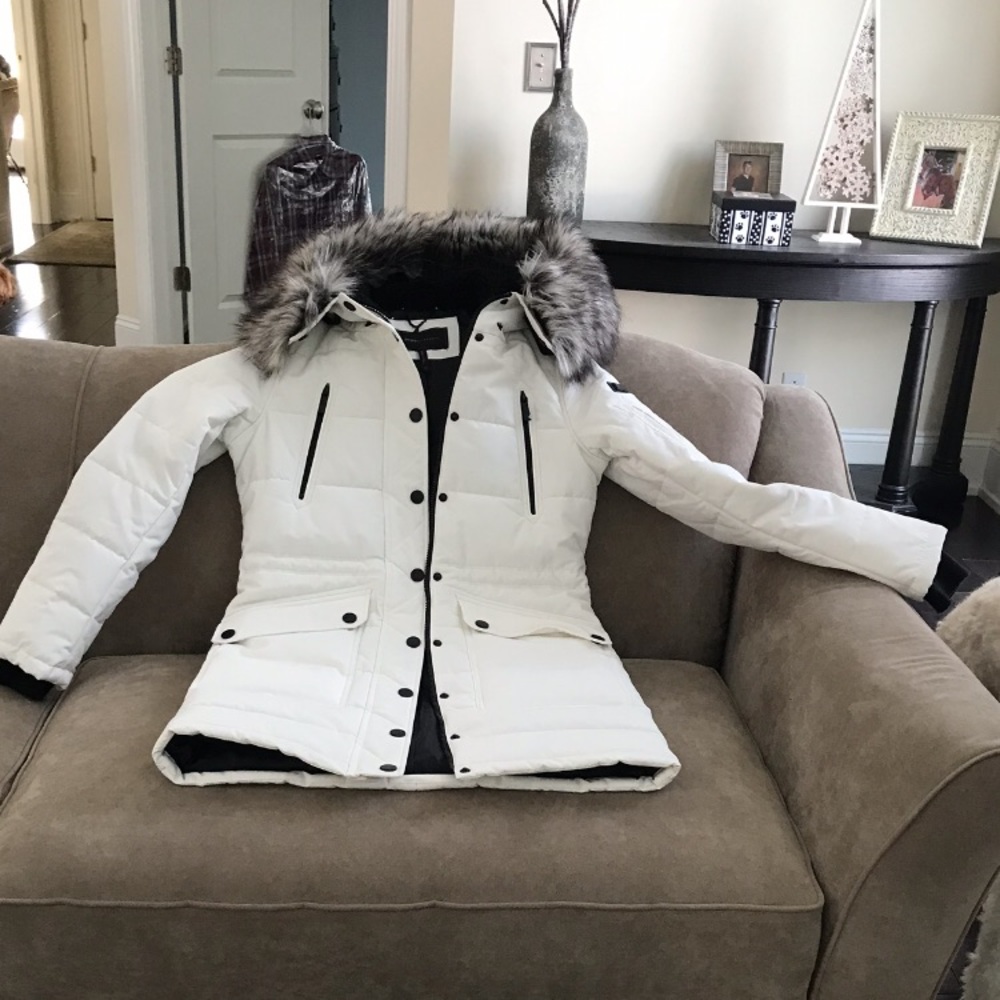 BCBGMaxAzria Knee Length Down Coat